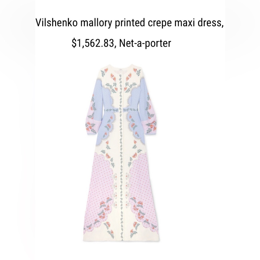 Vilshenko lavender Mallory couture dress sz 4 NWT collectors item!